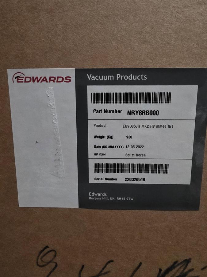 2022 Edwards EUV3050H / iXH3050H harsh vacuum pump
