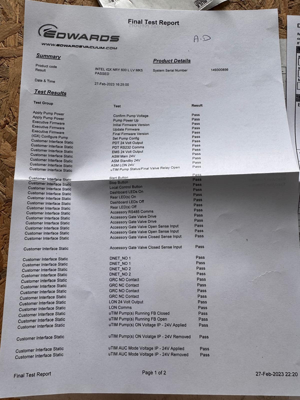 Refurbished Edwards IGX600L Vacuum Pump