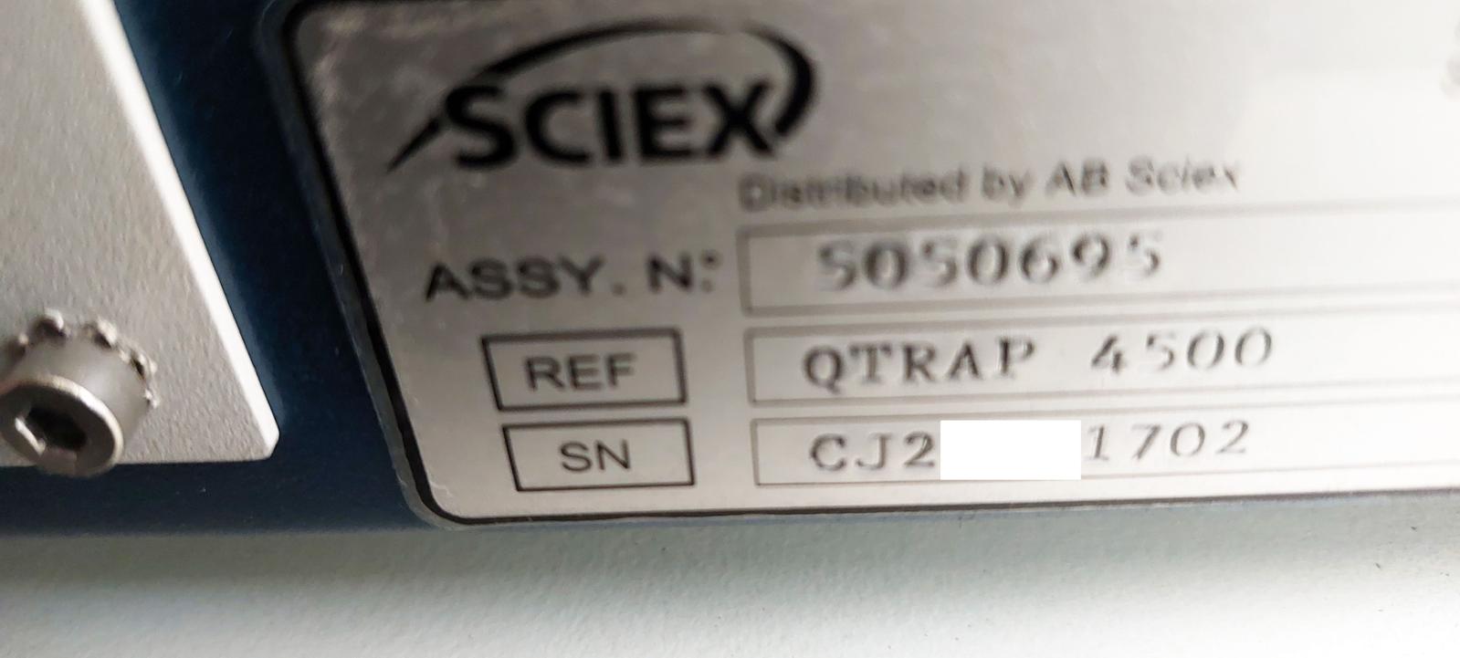 Used 2017 Sciex 4500 Qtrap