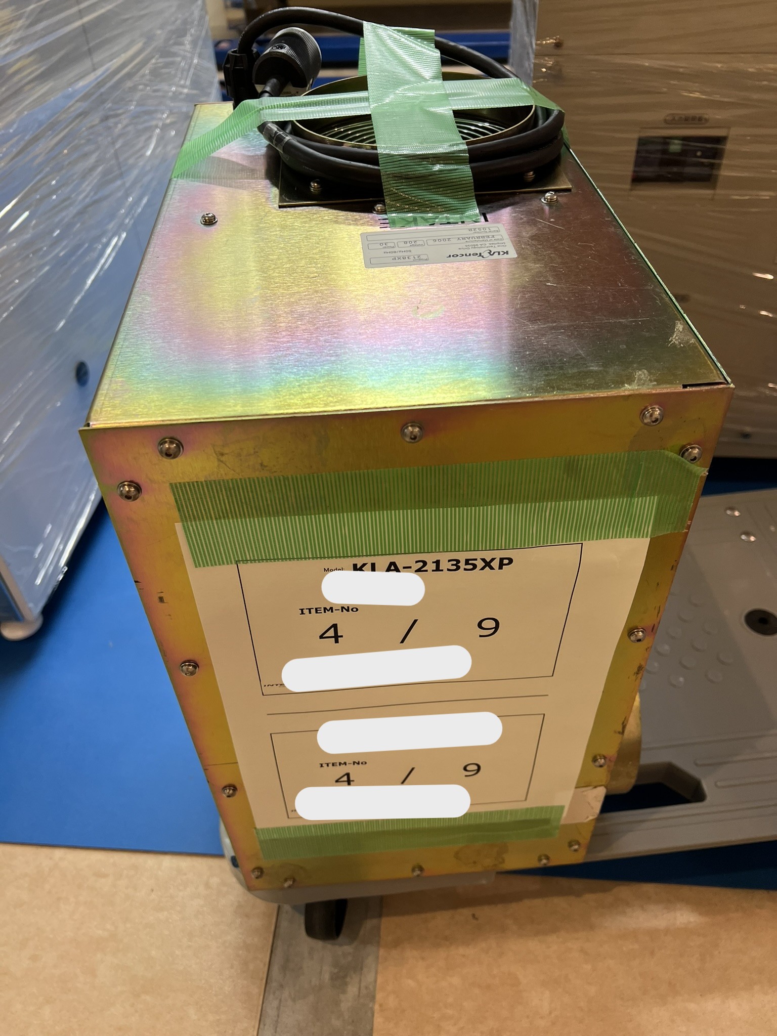 Used KLA 2138 XP Dual open cassette for 200mm