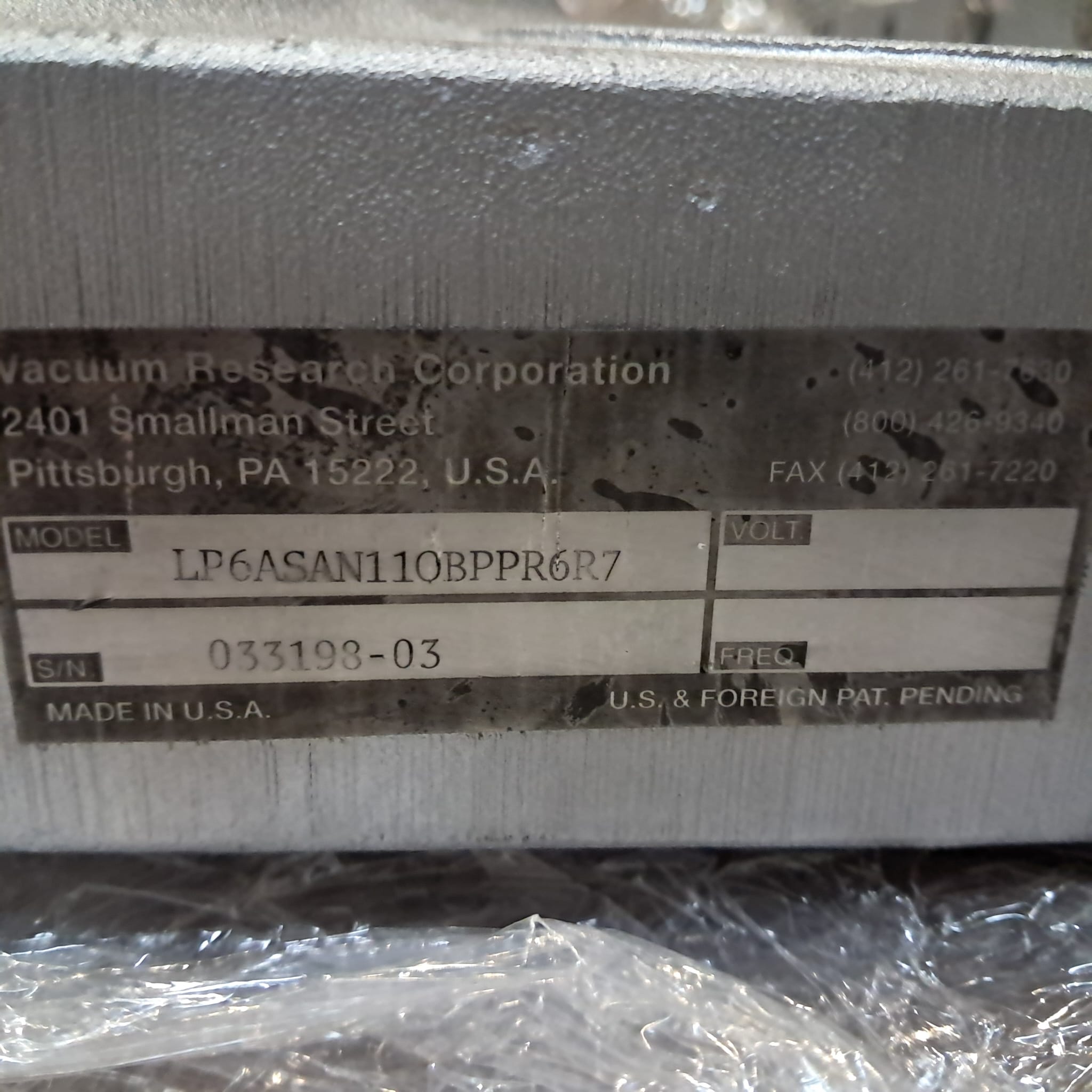 Used Eaton Nova 6200AV Gate Valve LP6ASAN110BPPR6R7