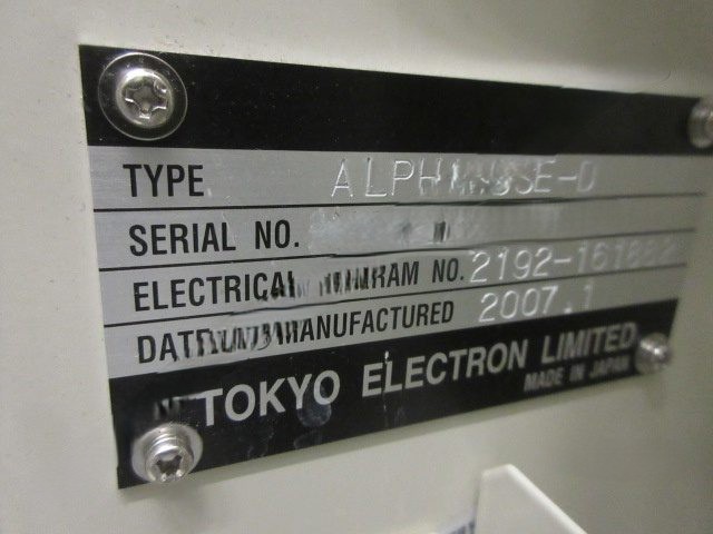 Used 2007 TEL ALPHA-8SE Doped Poly