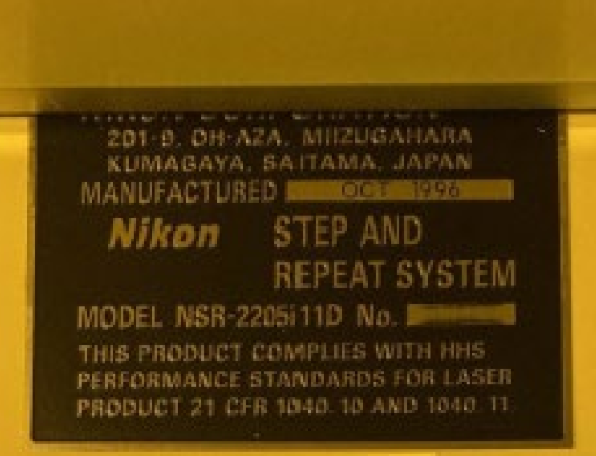 Used 1996 NIKON NSR 2205 i11D