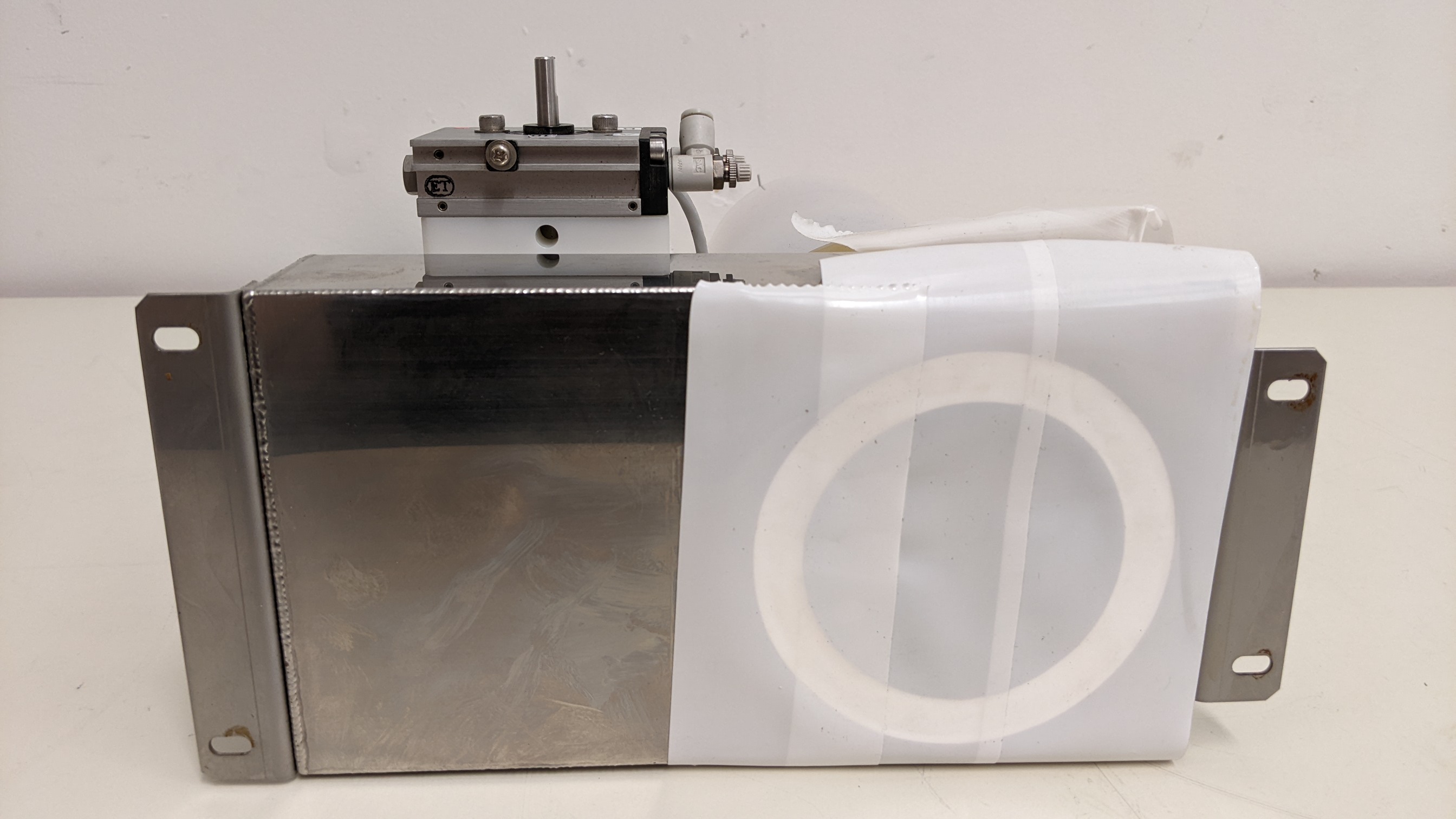 Used TEL Act 8 Part Dev 3-2 Exhaust Duct/ Auto Damper/ Manual Damper/ Mist Trap Assembly