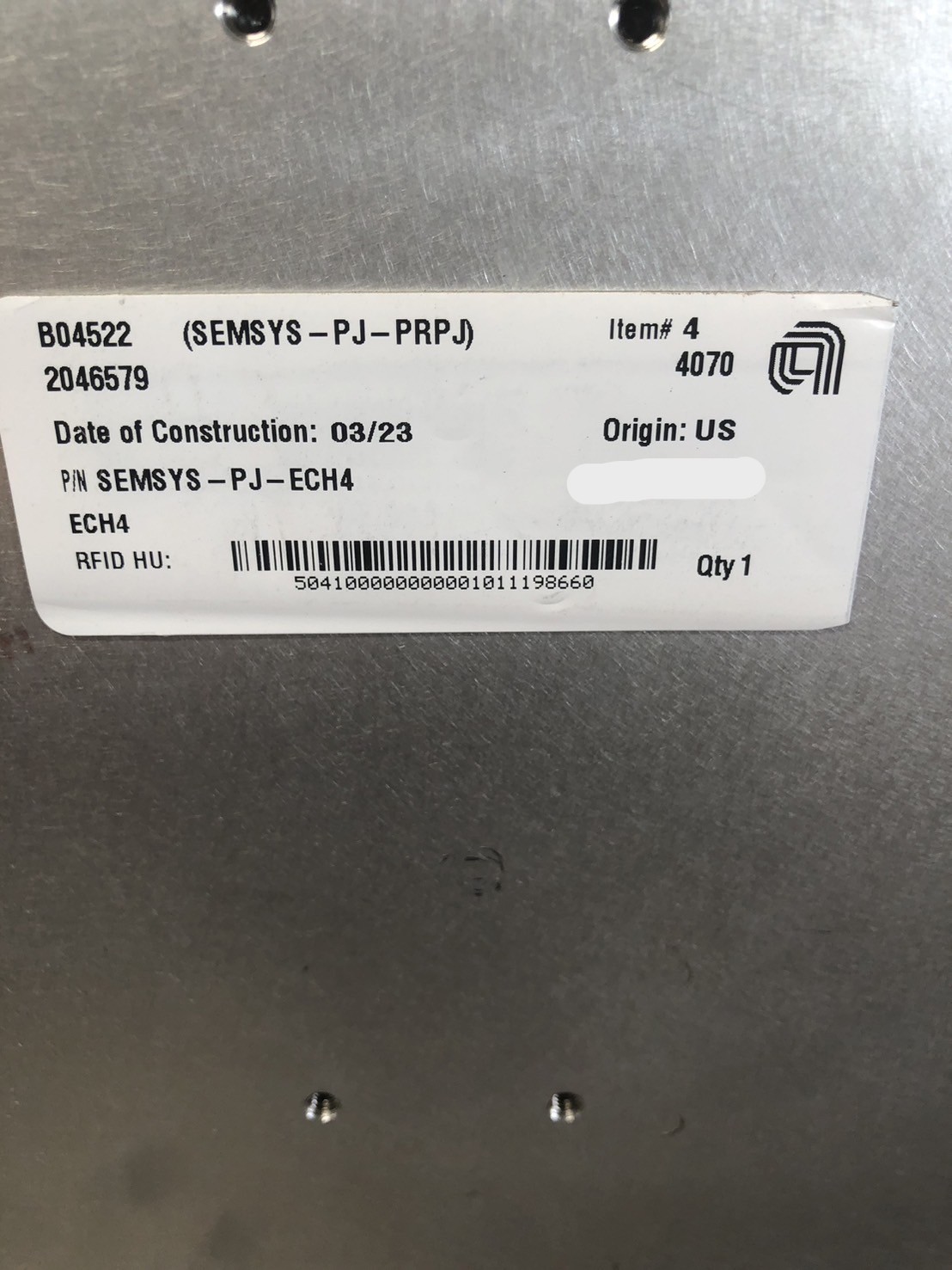 Used AMAT Endura PVD chamber