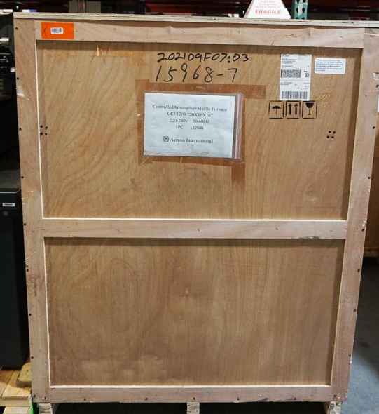 2021 Across International GCF-1200 Controlled Atmosphere furnace 1200C
