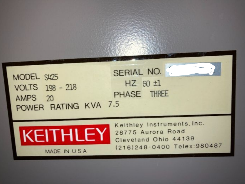 Used 2001 KEITHLEY S425