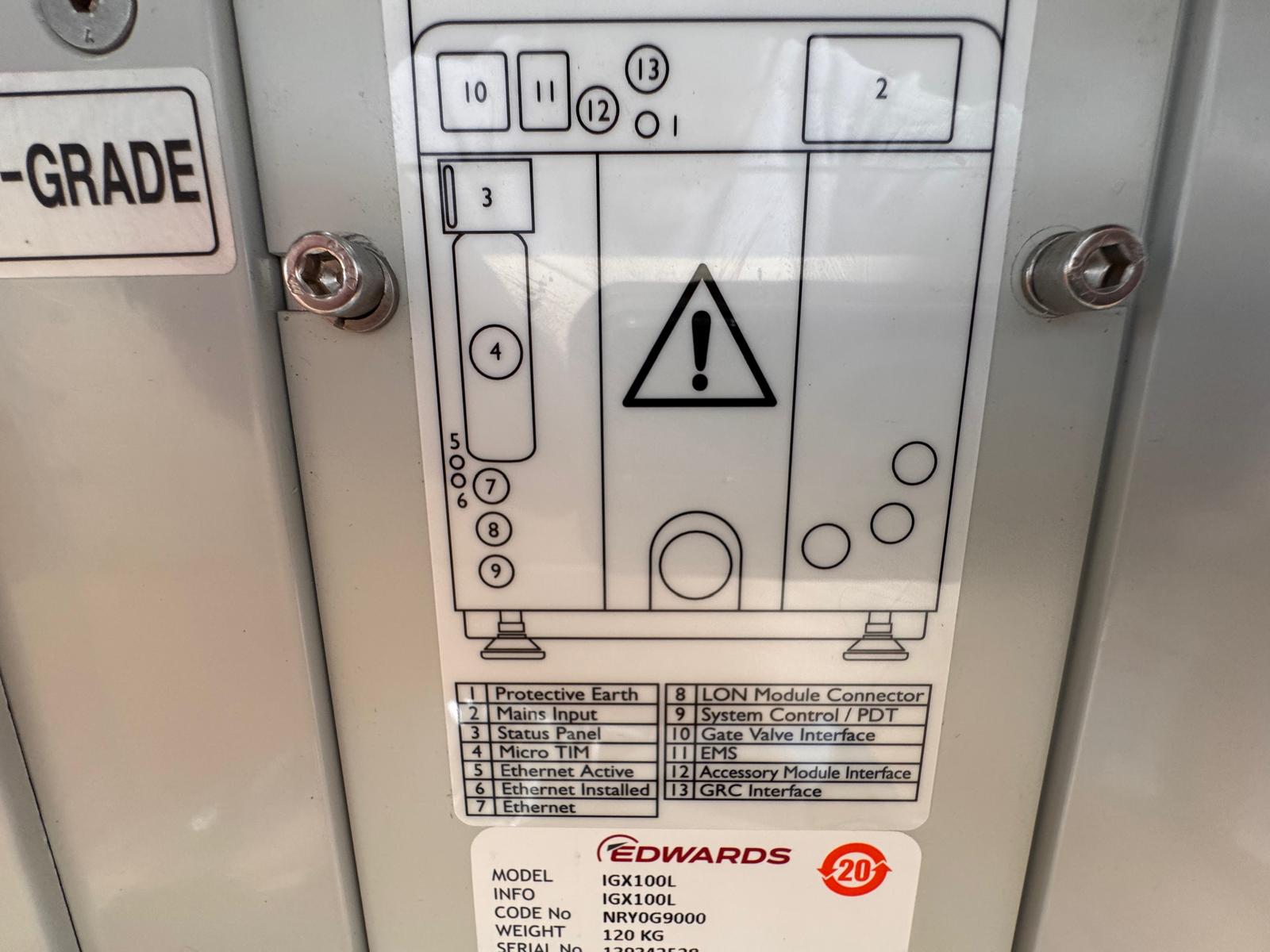 Refurbished Edwards IGX100L Vacuum Pump
