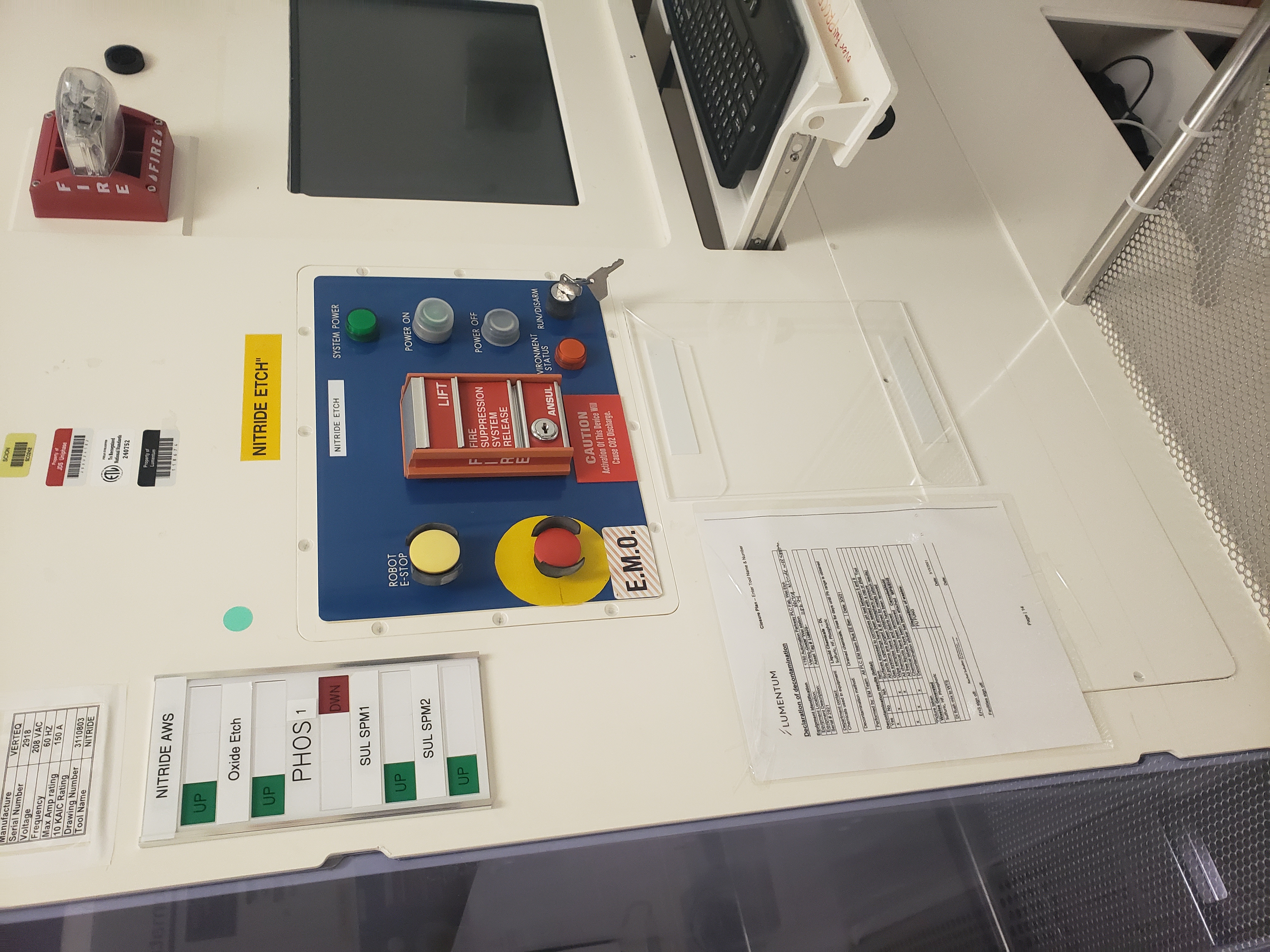 Used Verteq Nitride Wet Processing Station