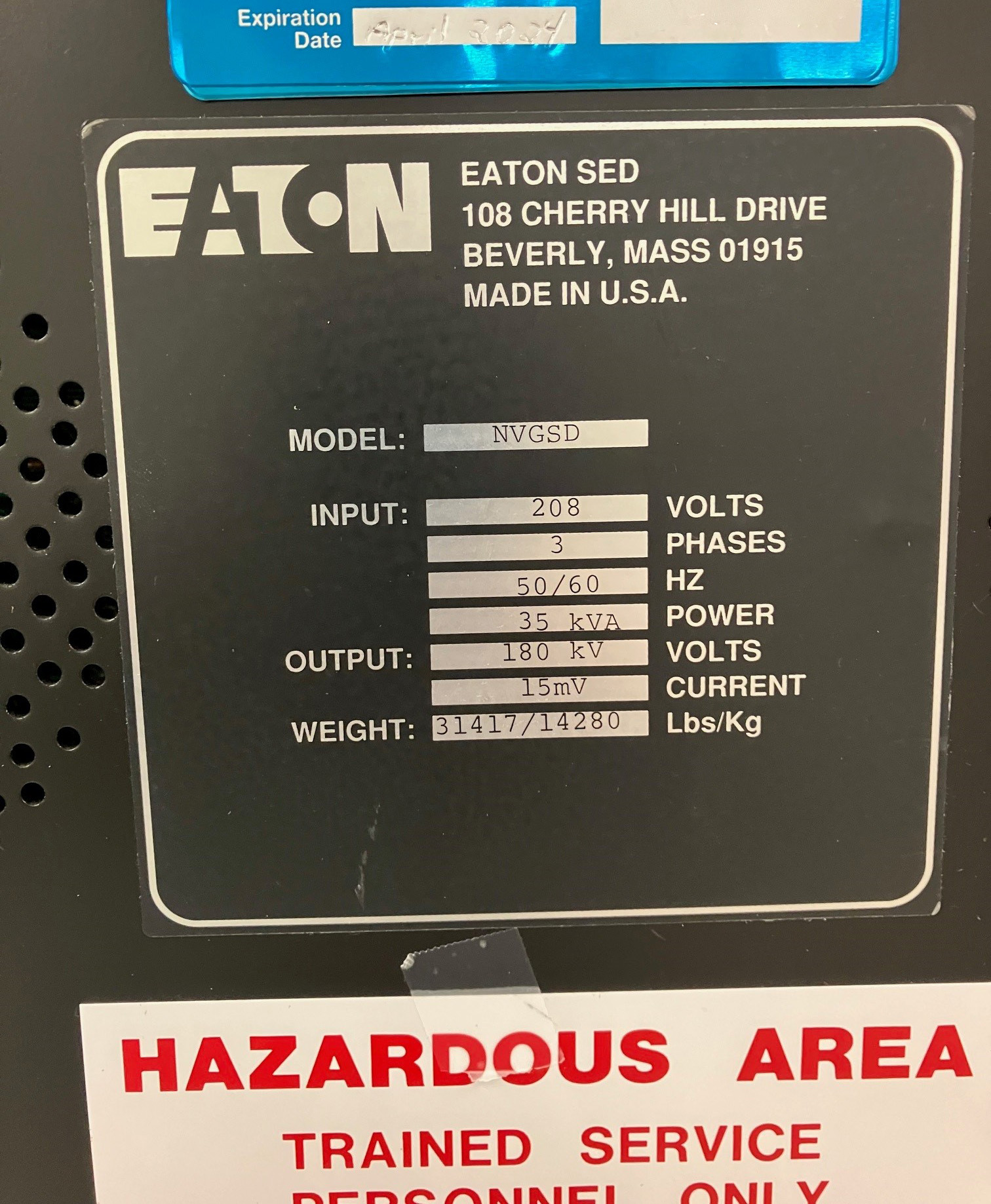 Used Eaton Nova Axcelis NV GSD 200