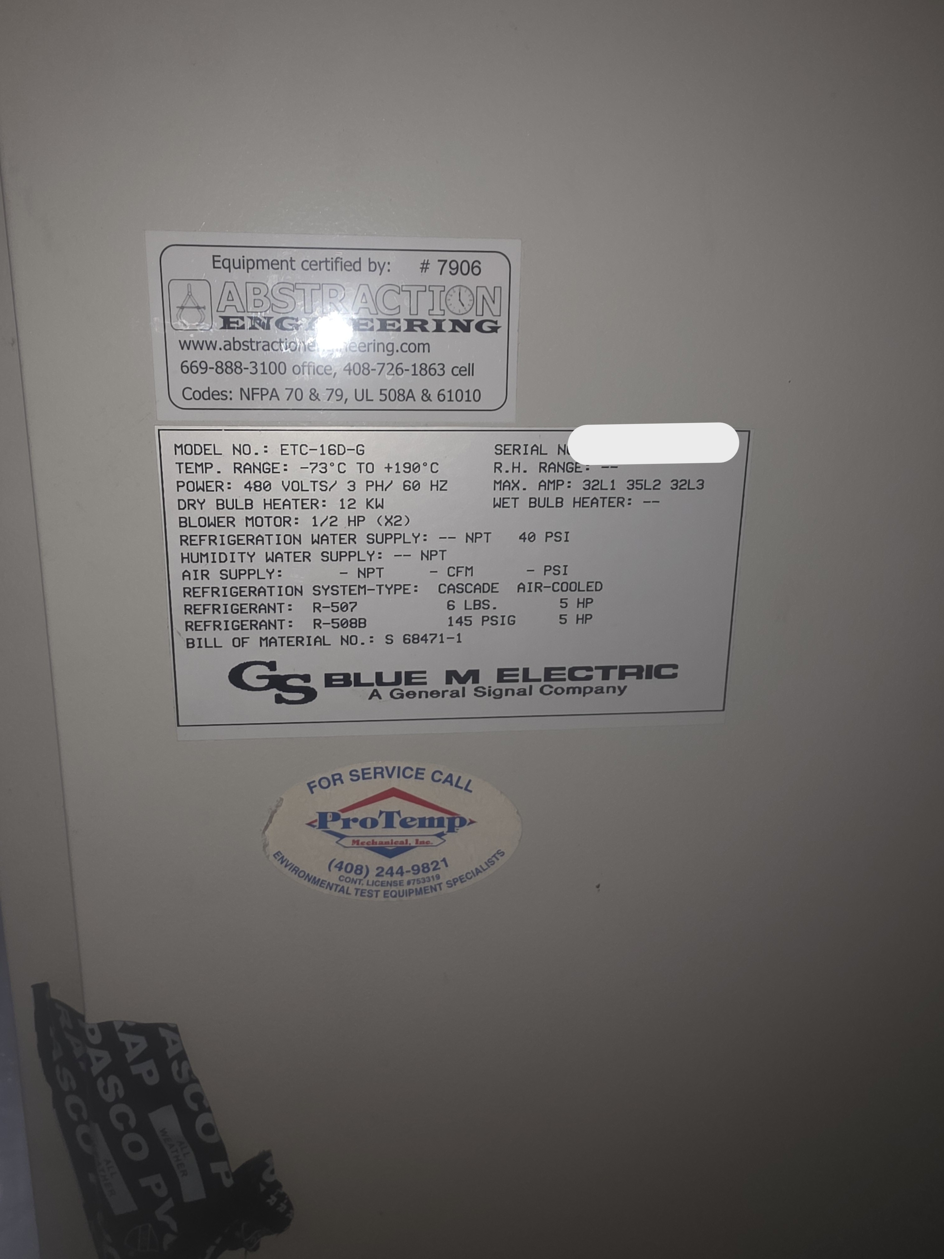 Used Blue M ETC-16D-G Convection Oven