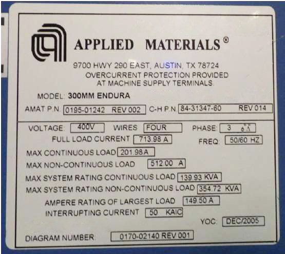 Used 2005 AMAT Endura CL PVD