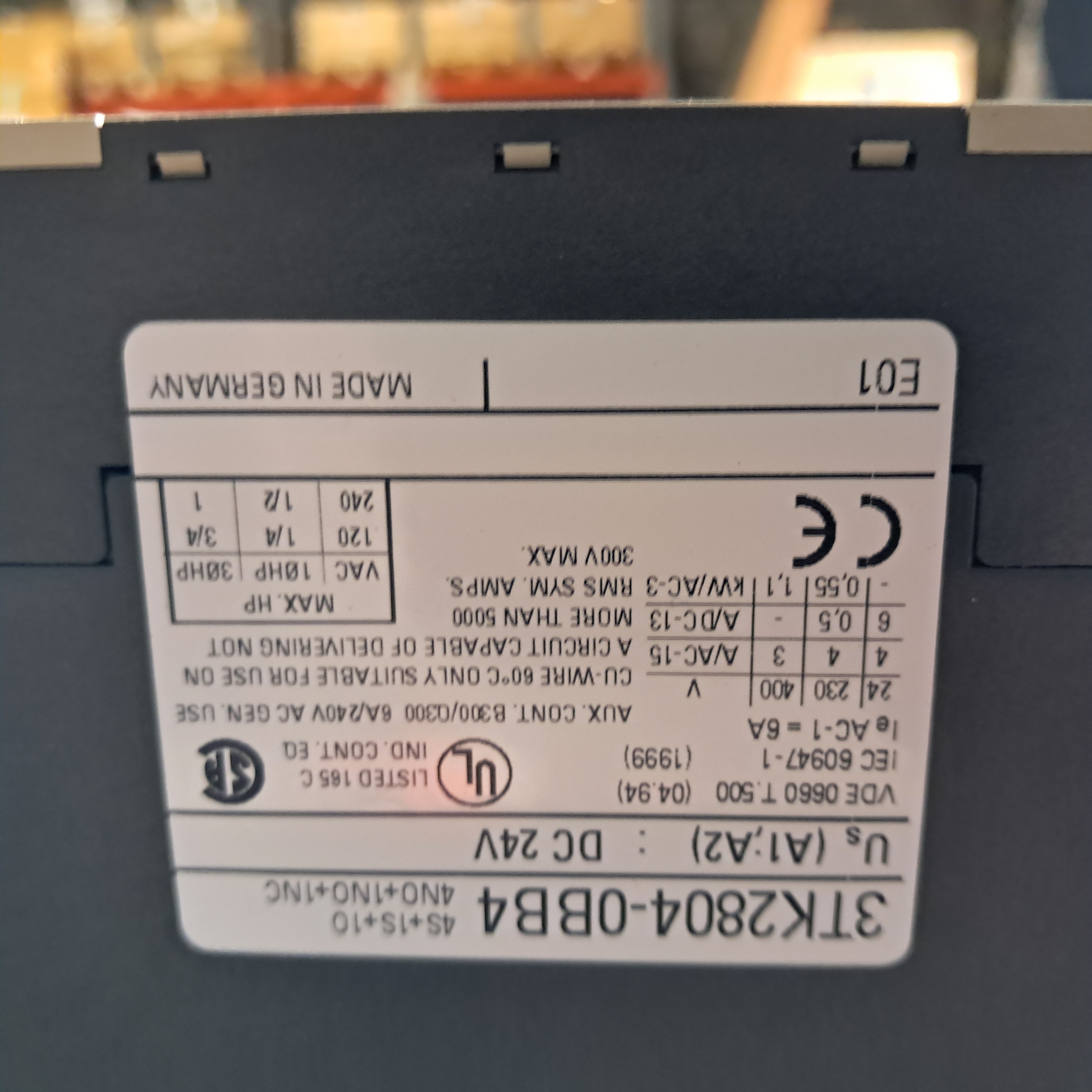Used MTX 2000 Electrical Control Pane