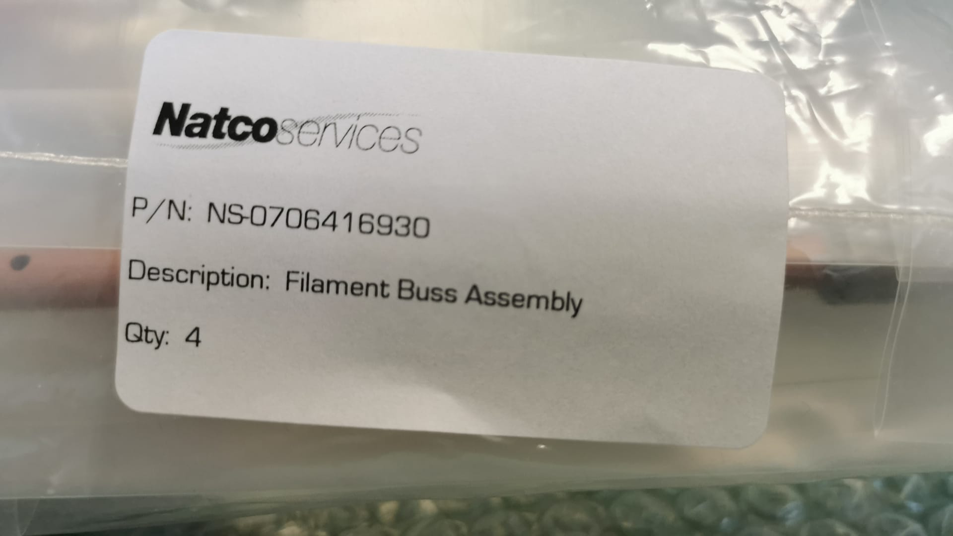 Used Eaton Nova 6200AV NS0706416930 Filament Buss Assembly