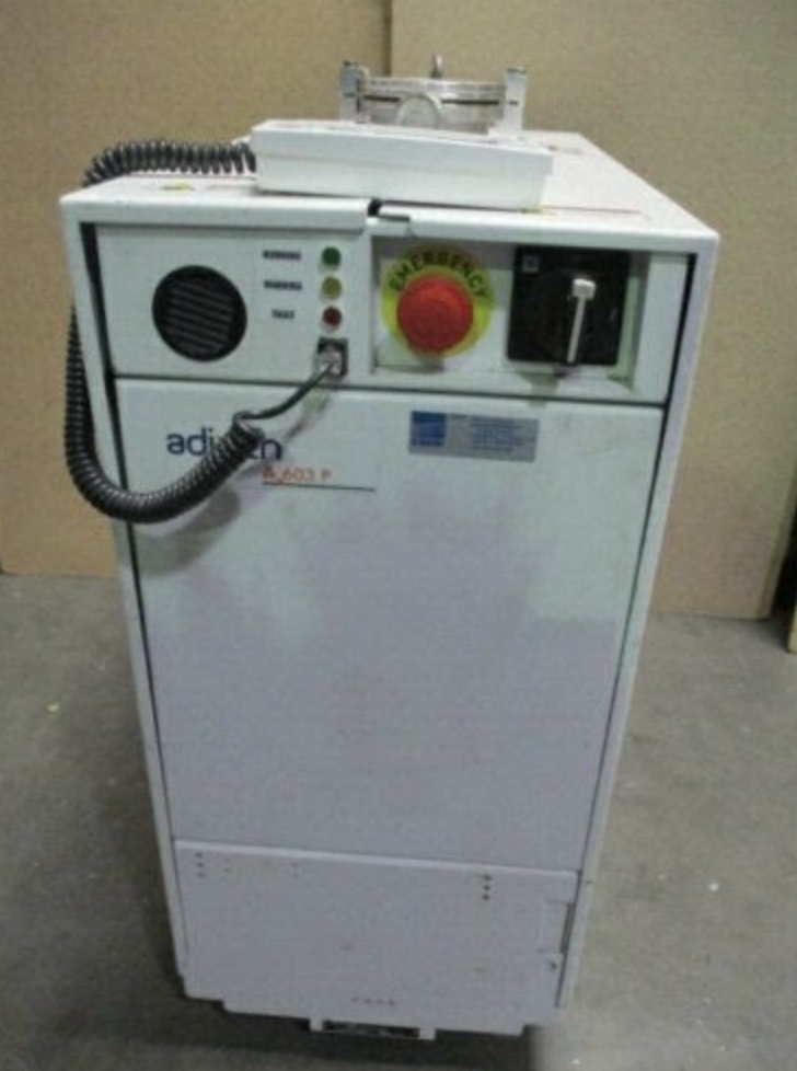 Used Adixen A.603P Vacuum Pump w/ 112970 Controller, Alcatel A3D2161020000, 453179