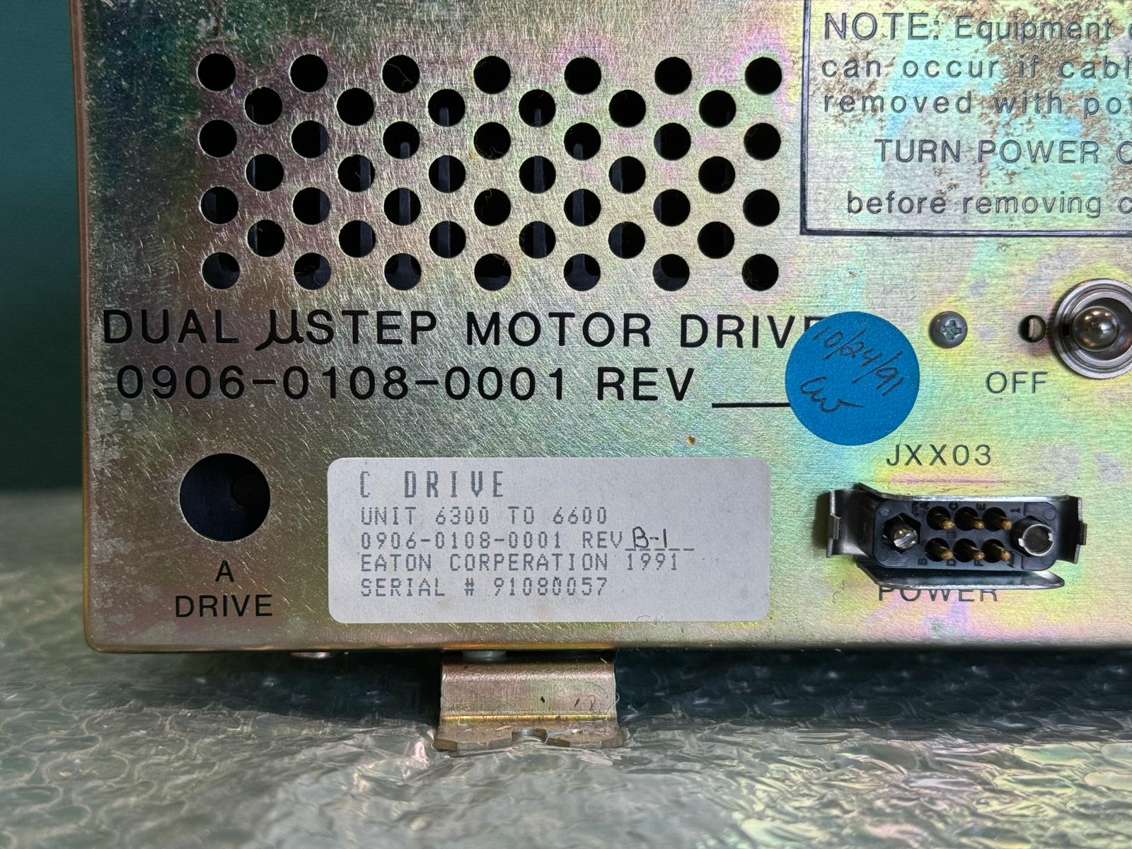Used Eaton Nova 6200AV 6300 DUAL USTEP C DRIVE MOTOR DRIVE 0906-0108-0001