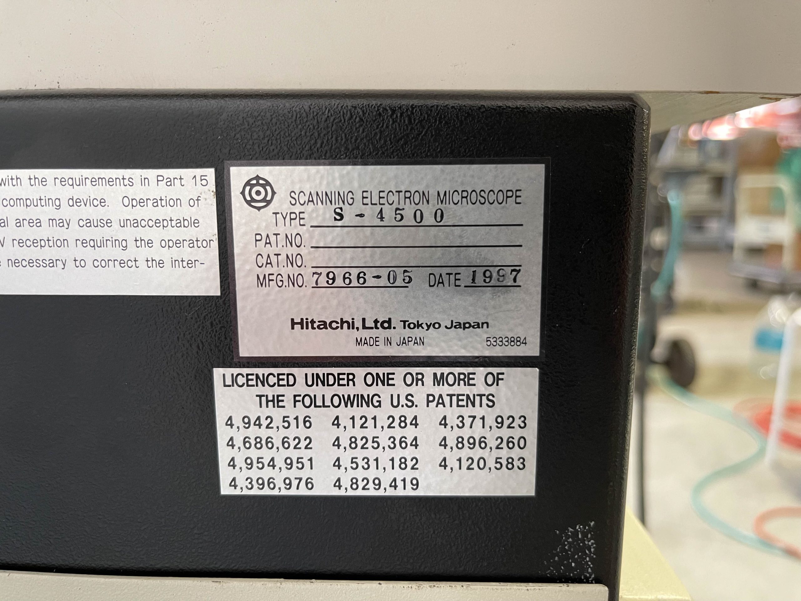 Used 1997 Hitachi S-4500