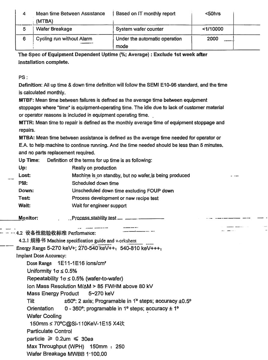Used AMAT/ Varian VIISta 810 Medium Current Implanter