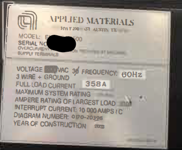 Used 2003 AMAT Endura HP PVD