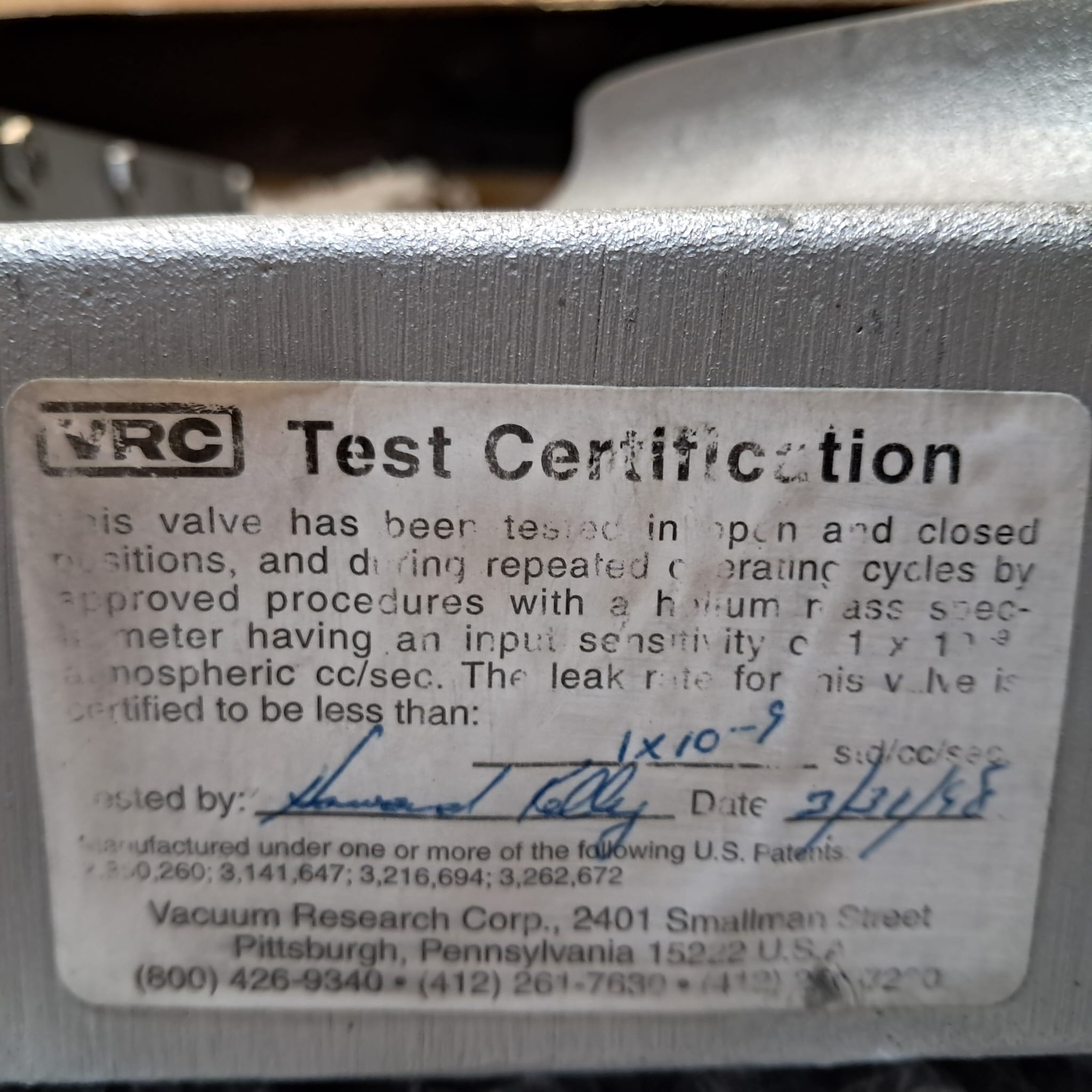 Used Eaton Nova 6200AV Gate Valve LP6ASAN110BPPR6R7