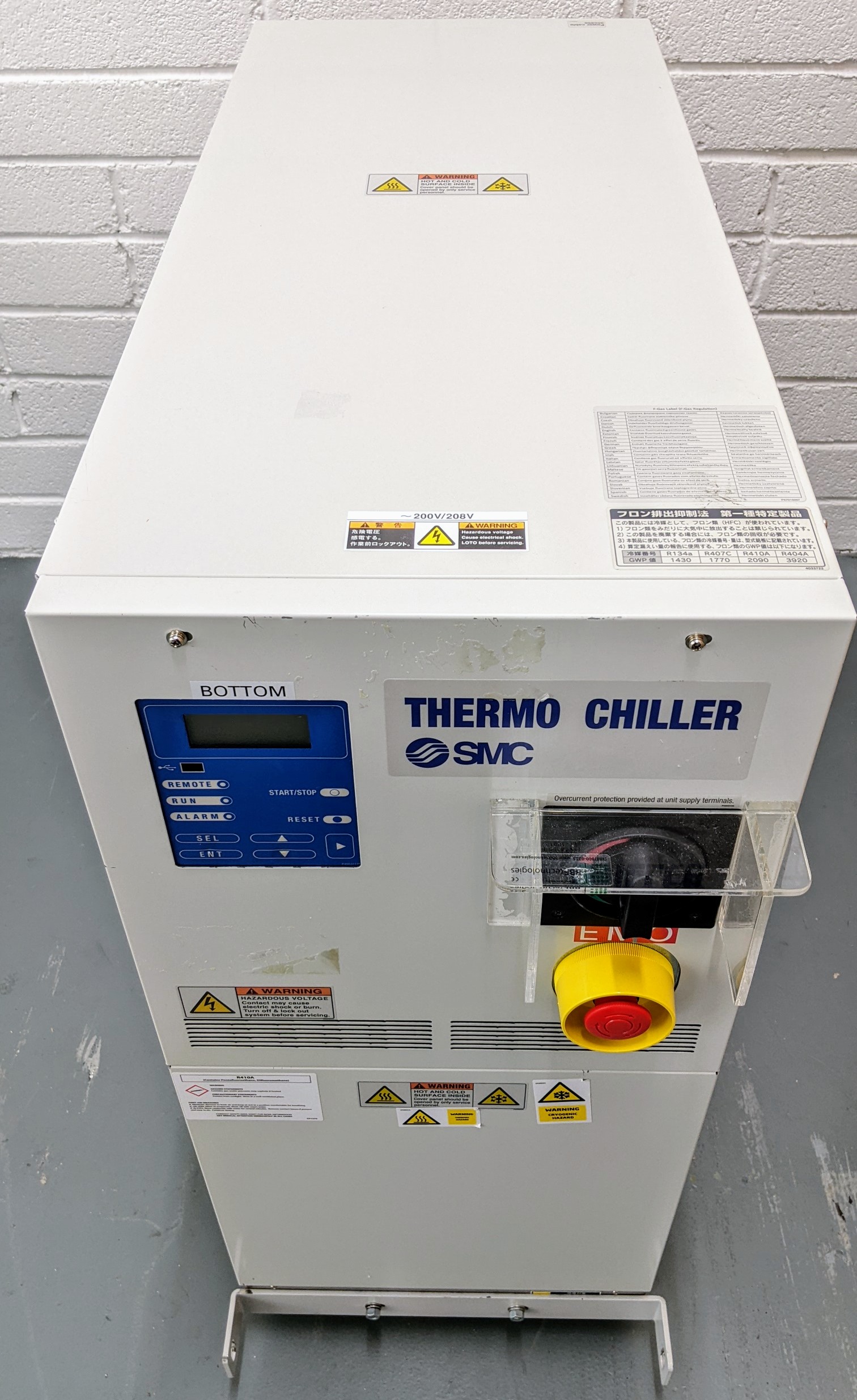 Used SMC Corporation Chiller