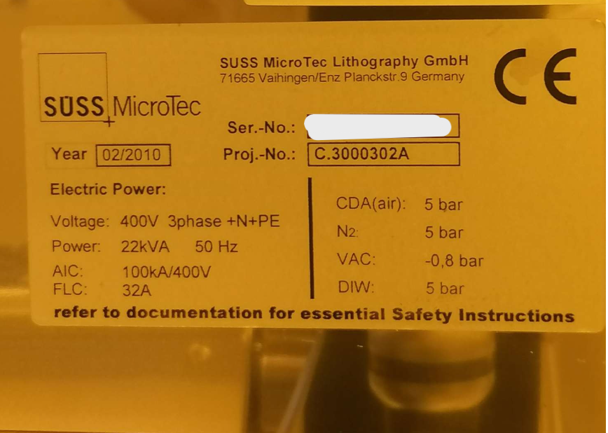 Used Karl Suss Gamma