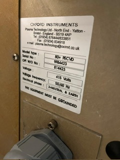 Used Oxford Plasmalab 80 Plus PECVD tools