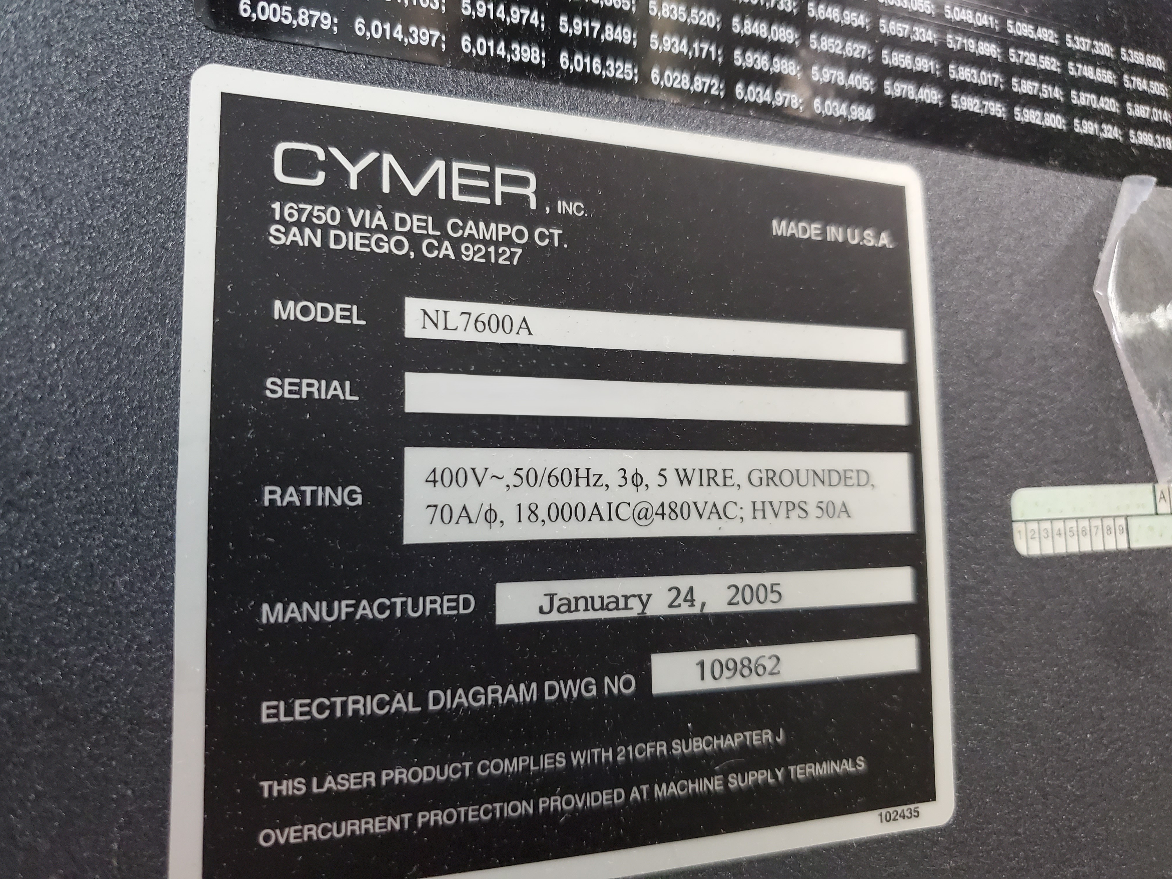 Used 2006 ASML PAS 5500/1150 C Wafer Stepper