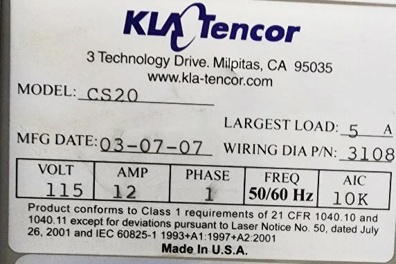 Used 2007 KLA Candela CS 20 Wafer Inspection