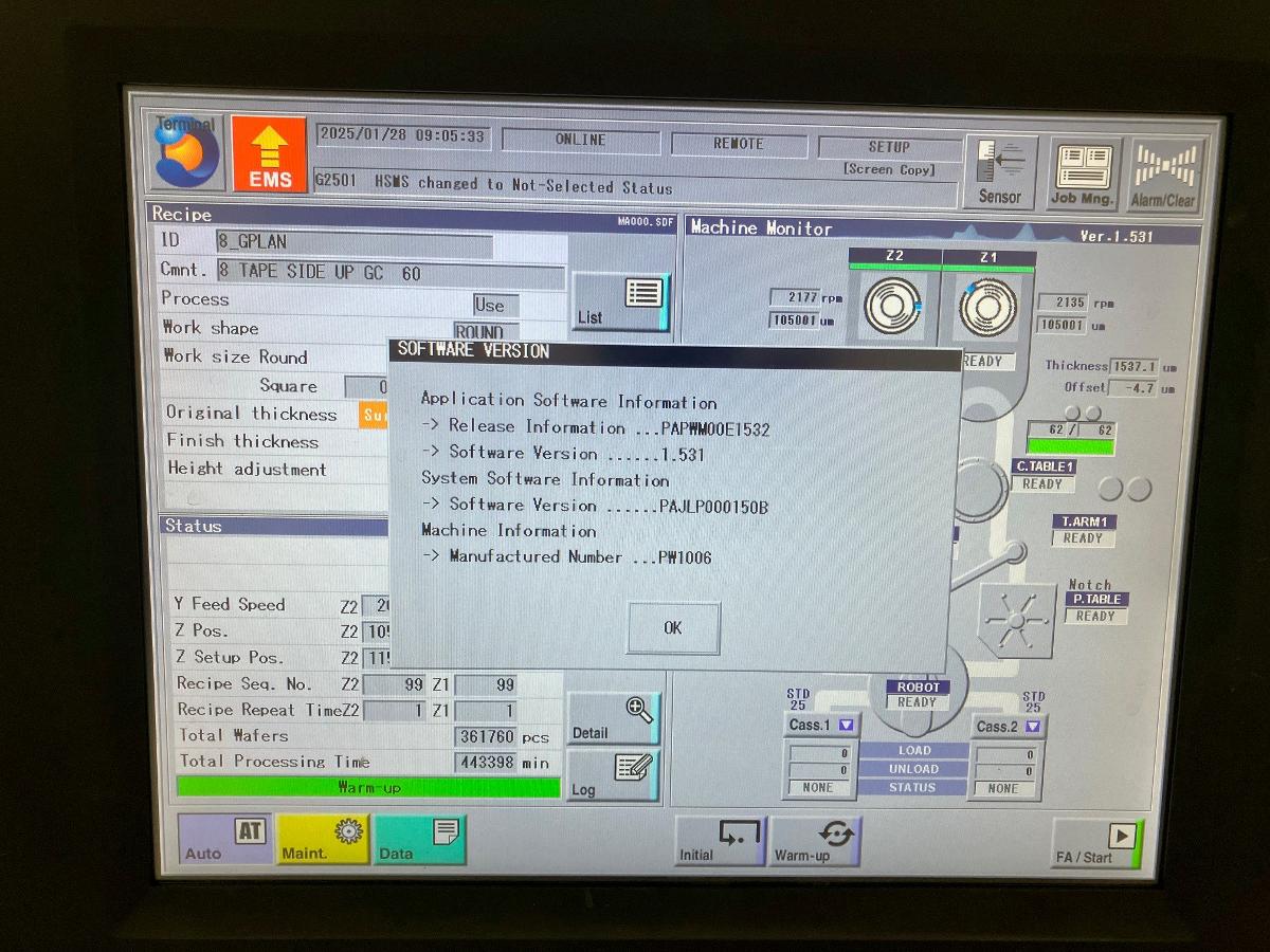 Used 2014 Disco DFS8960 Surface Planer