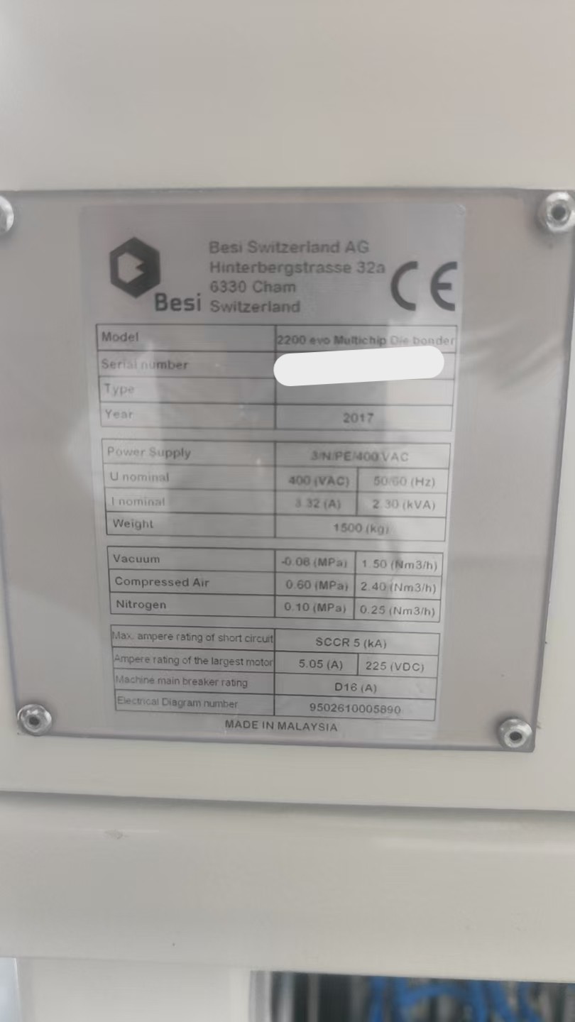 Used 2017 Datacon EVO Bonder