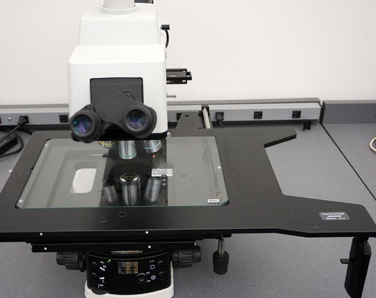 Used NIKON Eclipse L300ND 300mm Wafer Inspection Microscope with reflected and transmitted light