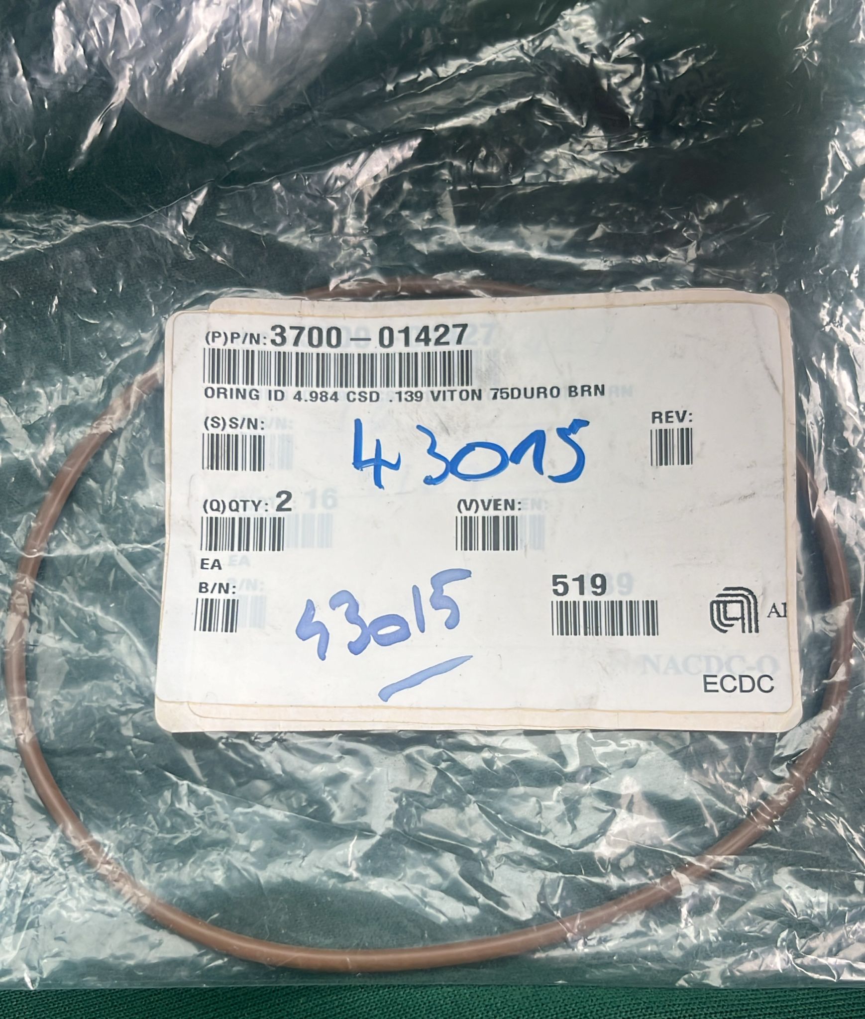 Used Applied Materials AMAT WXZ PART: O-RINGS - VARIOUS AVAILABLE