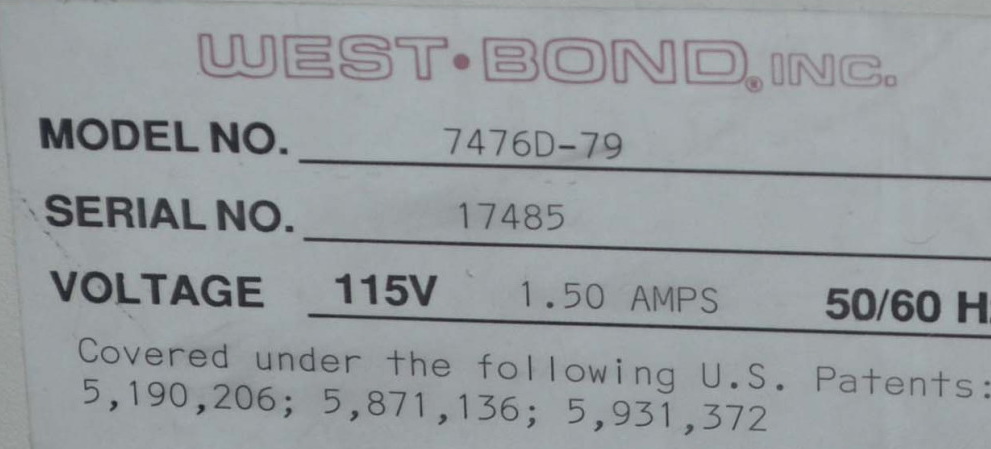 Used Westbond 7476D-79