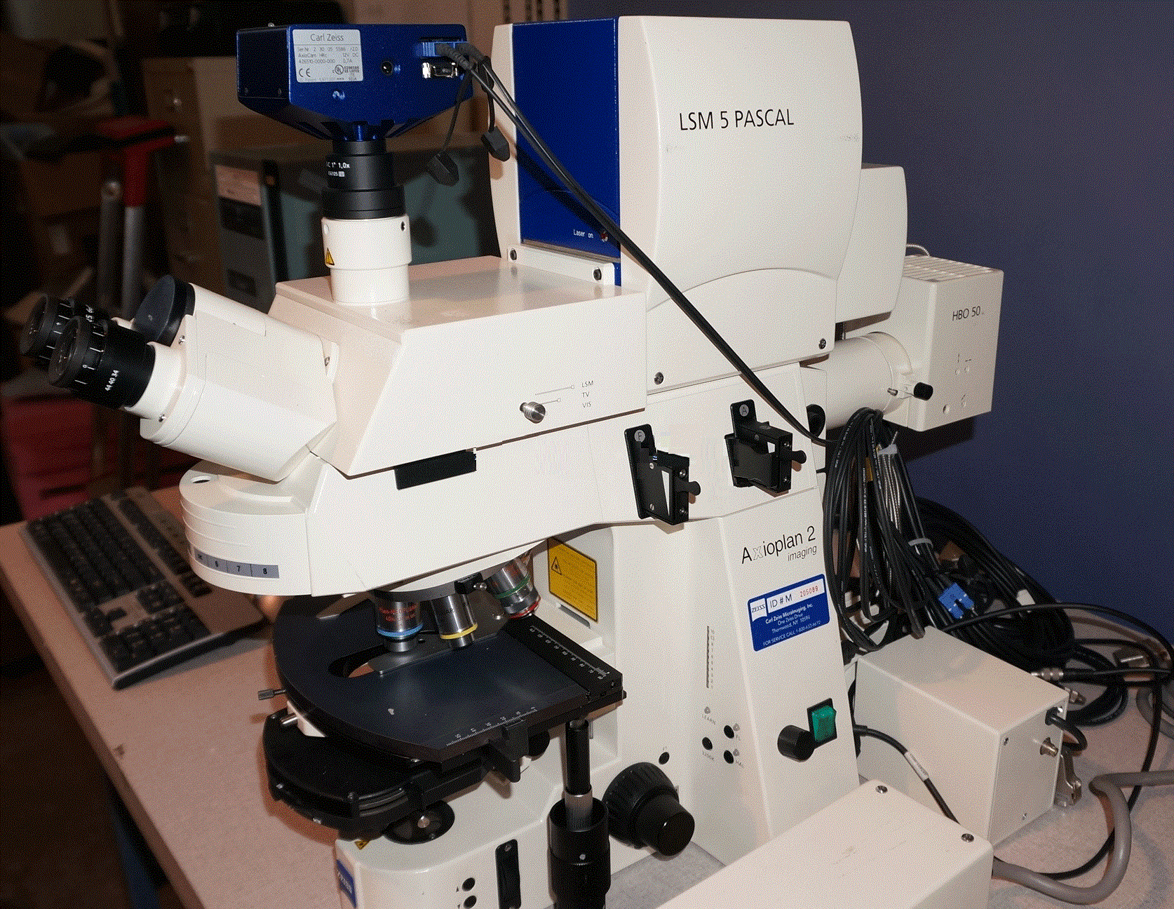 Used 2003 Zeiss LSM Pascal 5 Confocal Laser Scanning Microscope- VarioTwo UGB