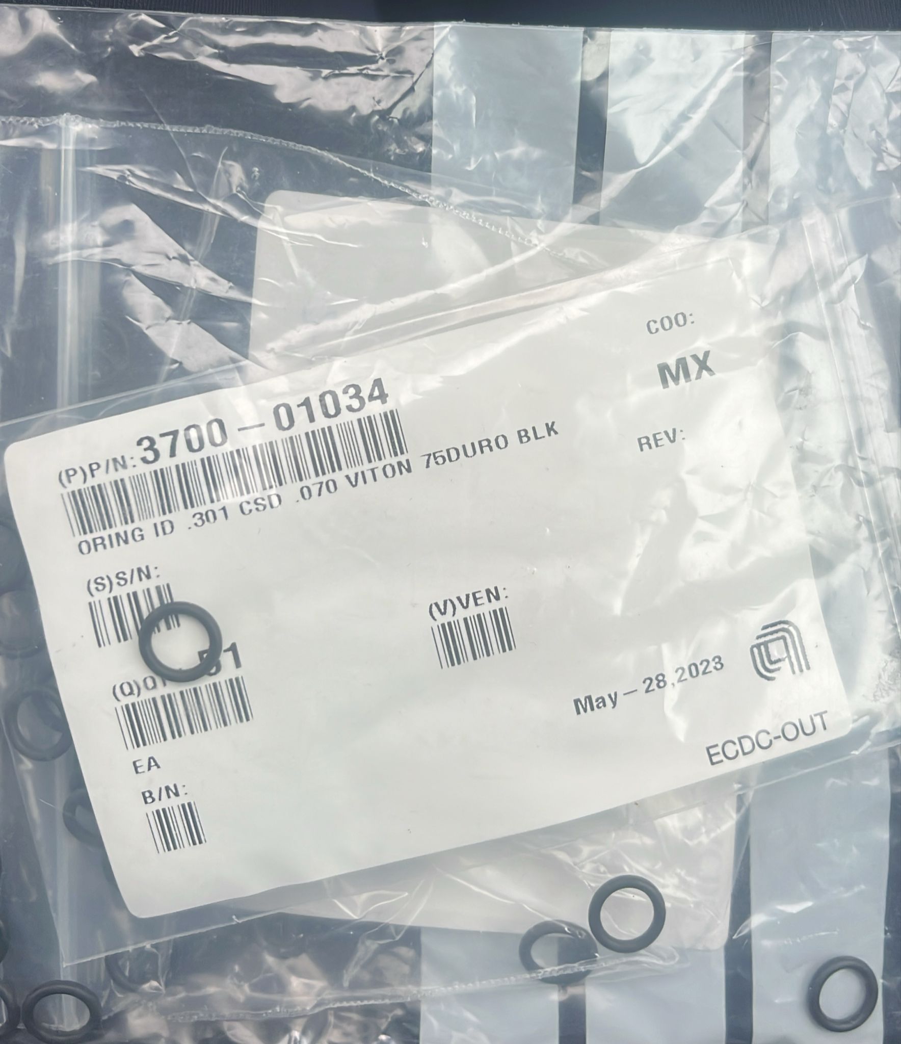 Used Applied Materials AMAT WXZ PART: O-RINGS - VARIOUS AVAILABLE