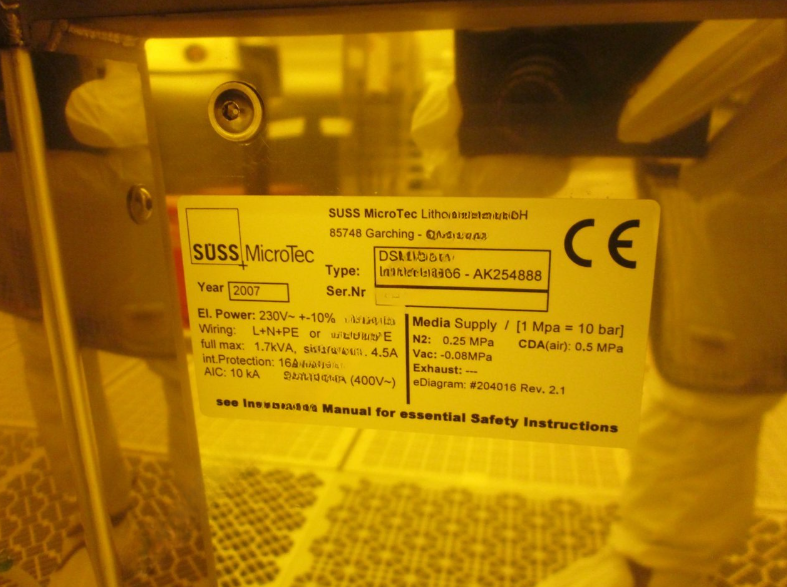 Used 2006 Suss Microtec DSM200