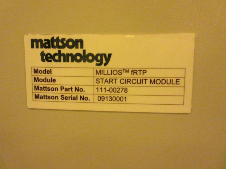 Used 2012 Mattson MILLIOS HVM