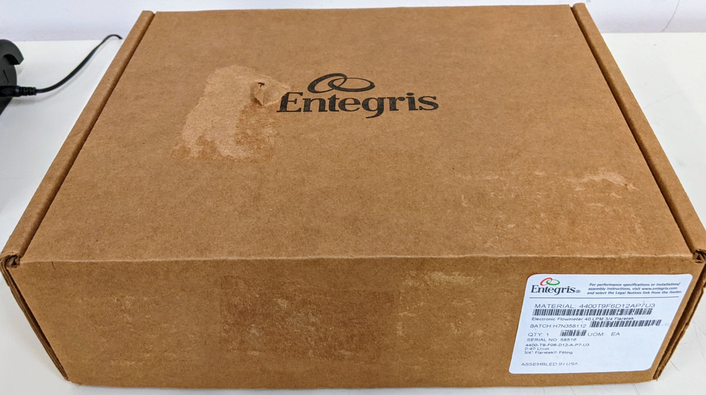 Used ENTEGRIS NGS, ELECTRONIC FLOWMETER 40L 3/4,U3