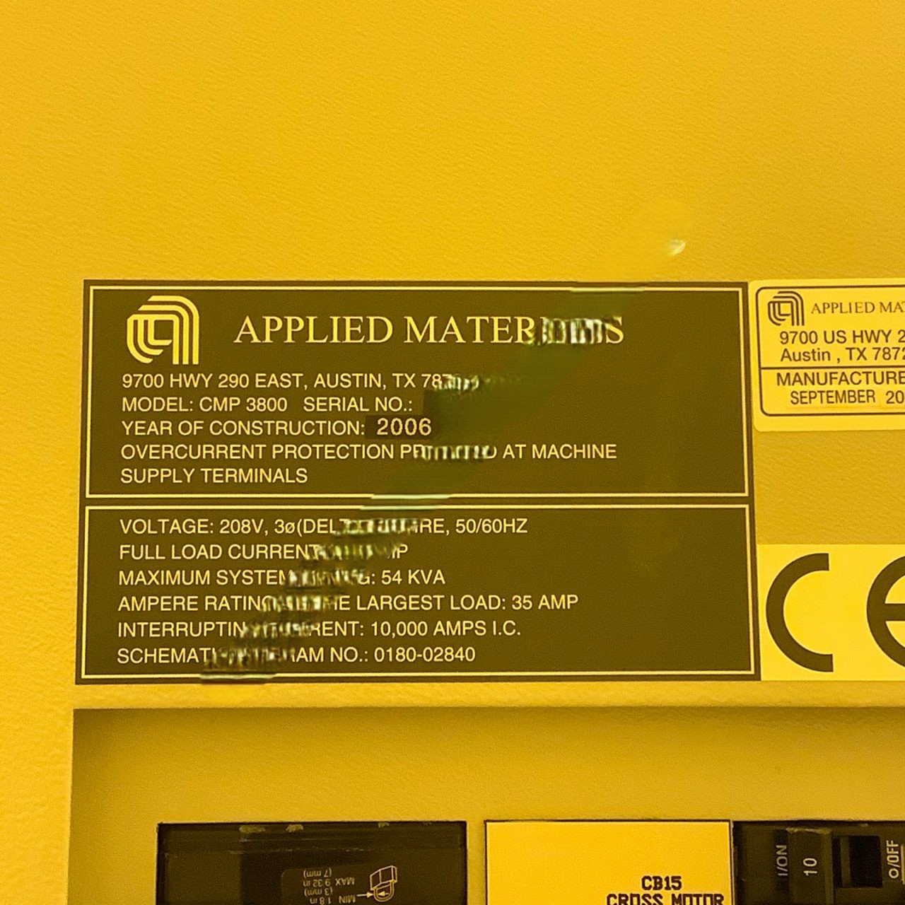 Used 2006 AMAT Reflexion LK Copper