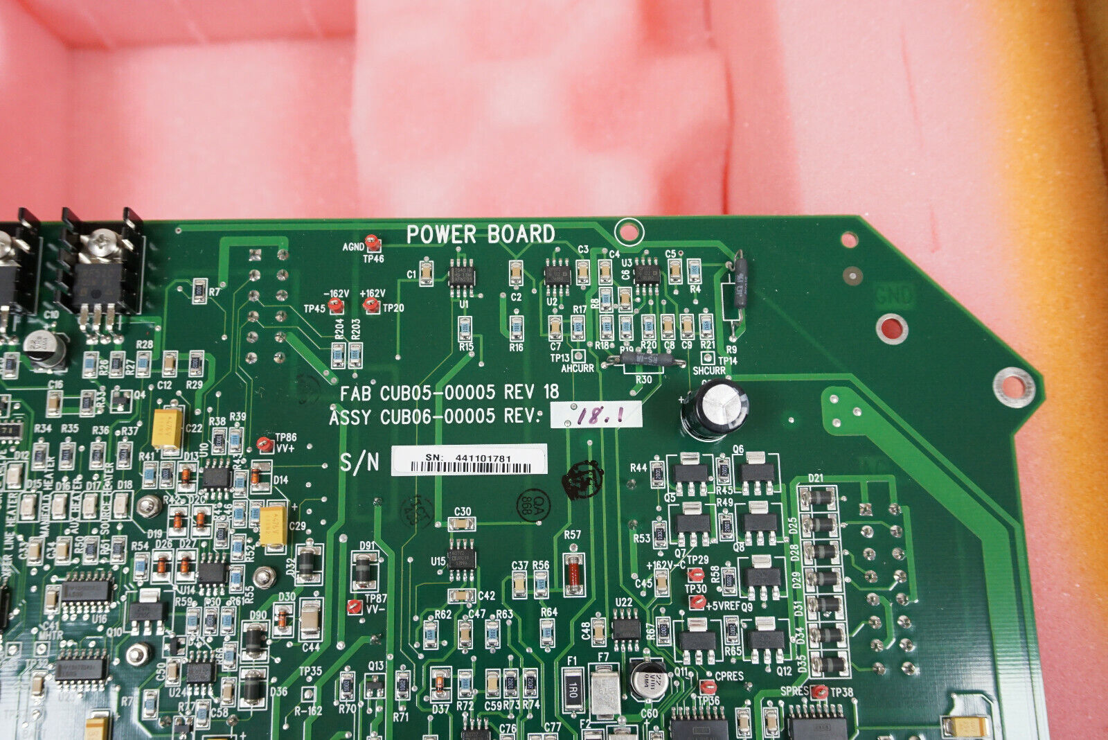 Used Agilent CUB0600005, Varian CUB06-00005 Power PWA Control Board, 1200L MS