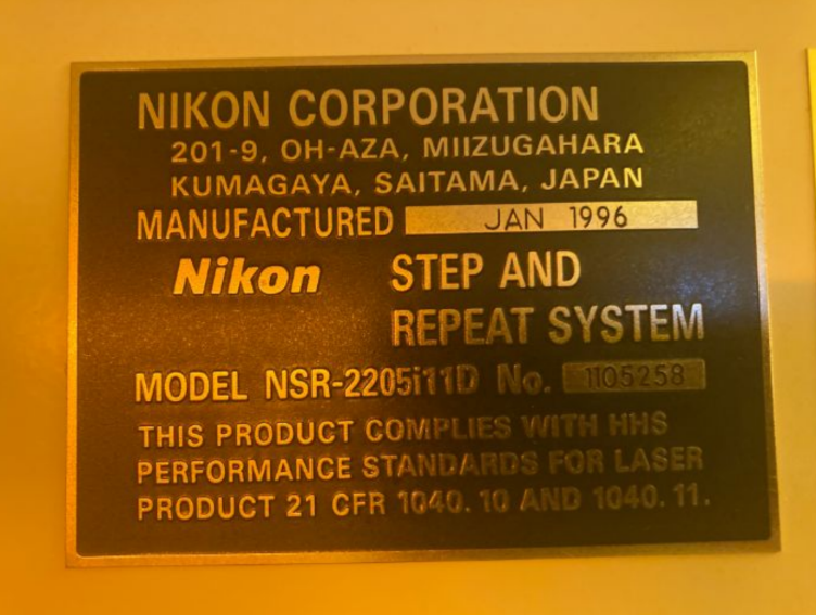 Used 1996 NIKON 2205i11D