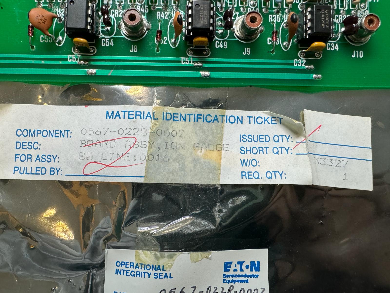 Used Eaton Nova 6200AV PCB Board ASSY