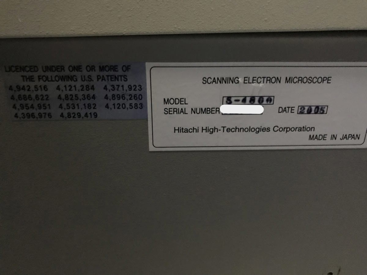 Used 2005 HITACHI S-4800 II FE-SEM