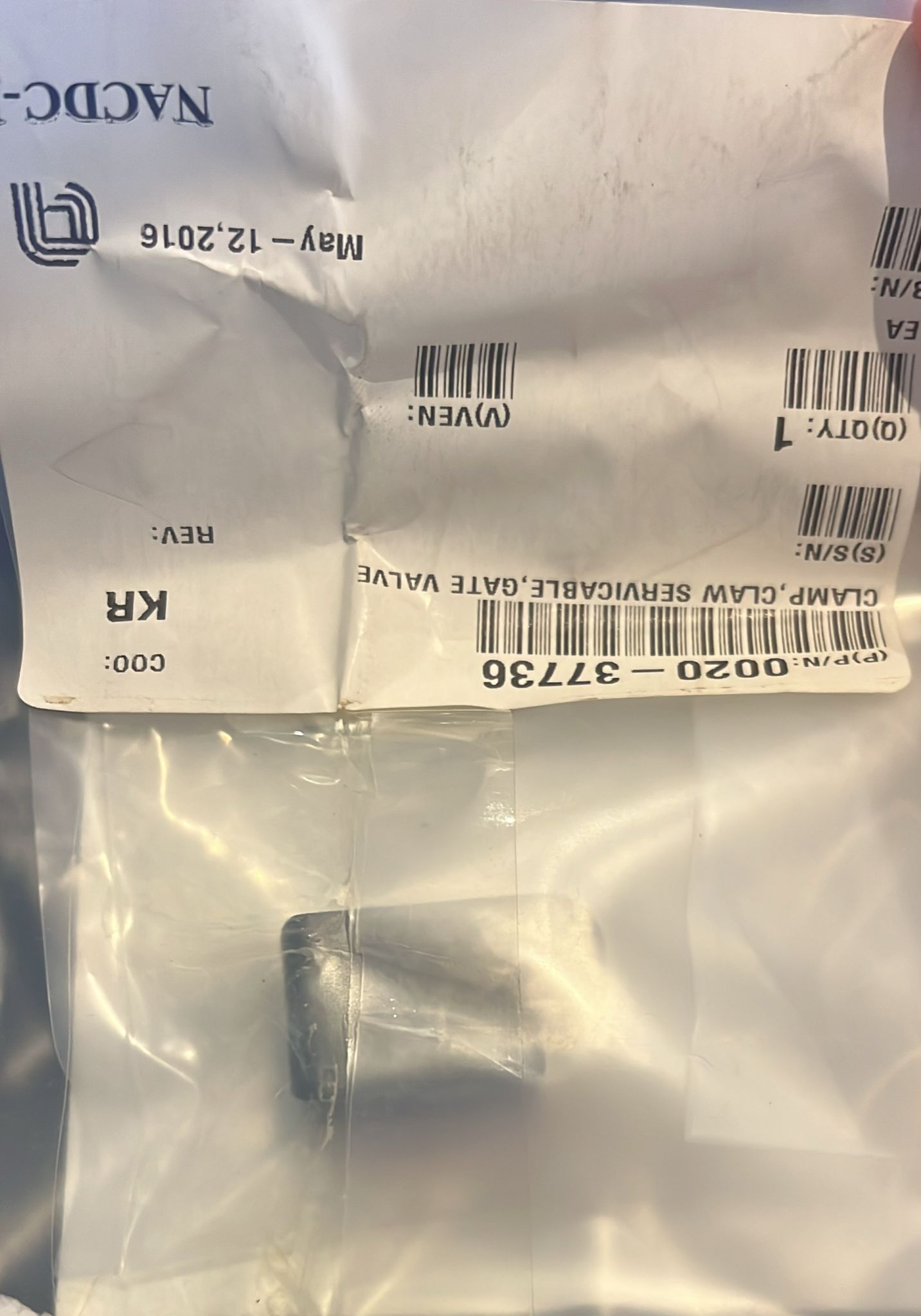 Used Applied Materials AMAT 0020-37736 CLAMP,CLAW SERVICABLE,GATE VALVE