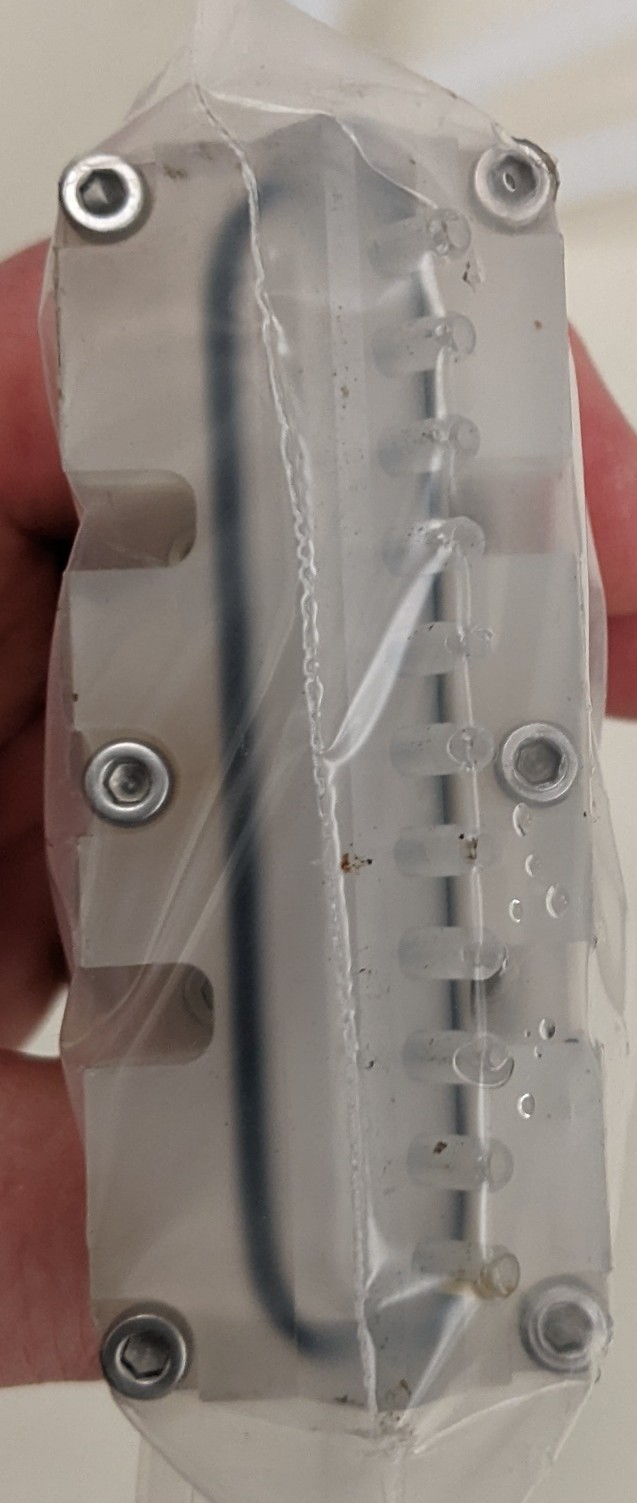 Used TEL Act 8 Part Dev 3-4 Dispense Line/Water Jacket H Nozzle Assembly