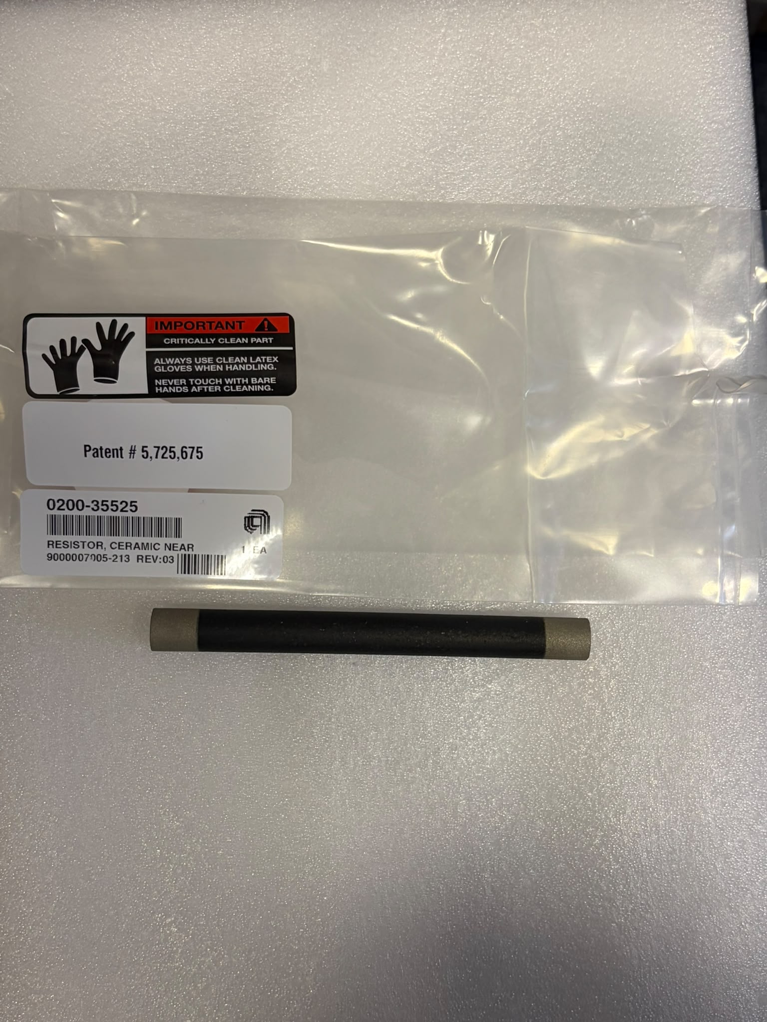 Used Applied Materials AMAT 0200-35525 RESISTOR,CERAMIC,NEAR-NET-SHAPE