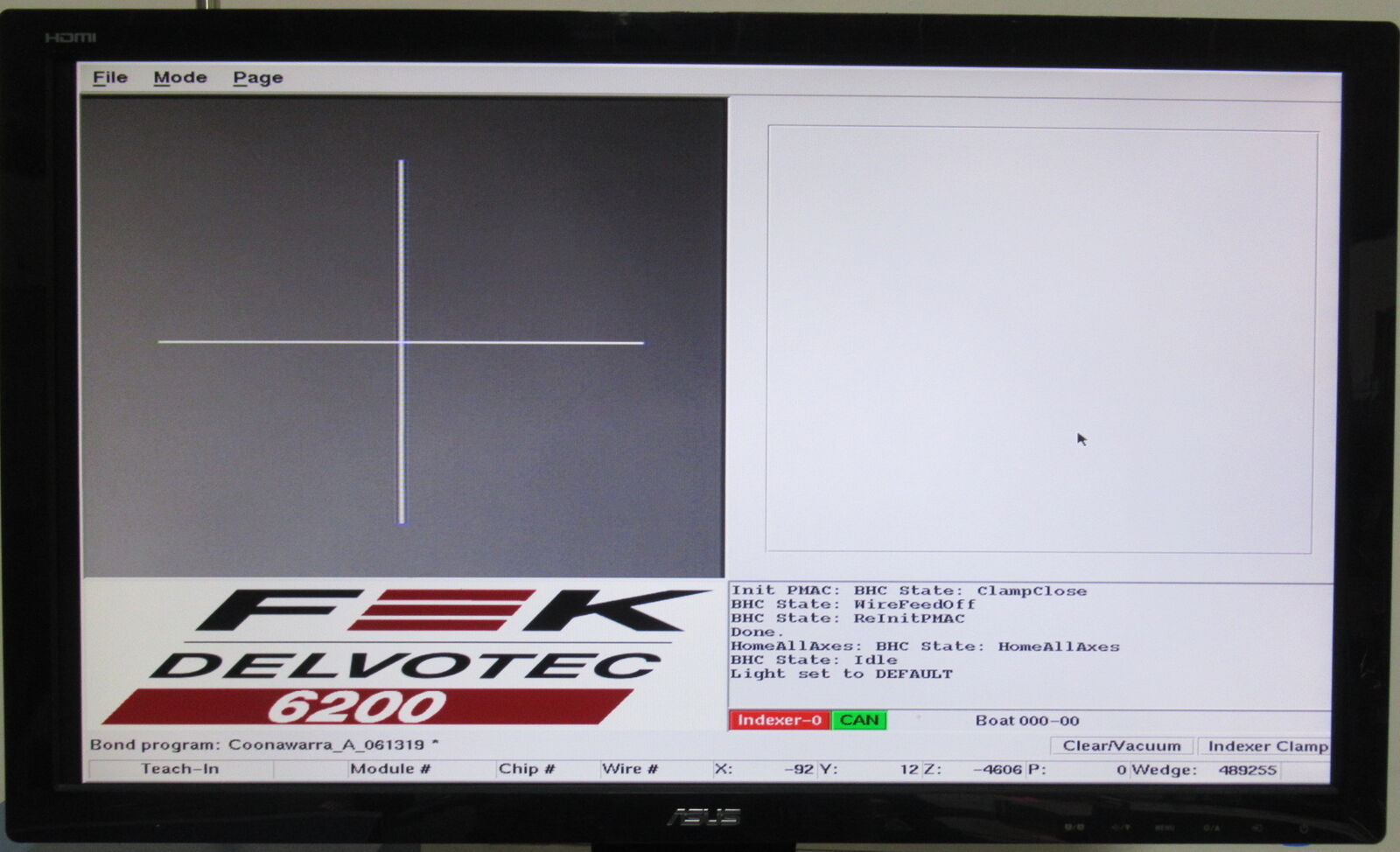 Used F&K Delvotek 6200 Gold Ball Wire Bonder System w/ Leica MZ6 Head