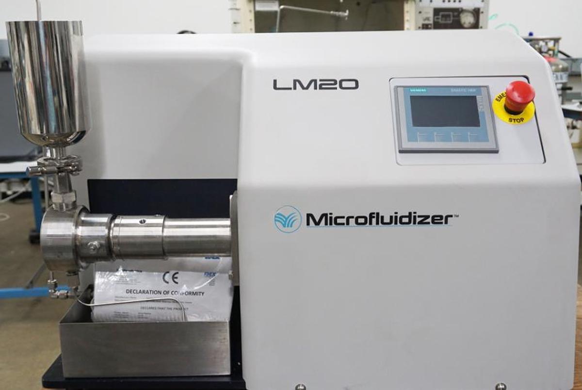 Used 2018 Microfluidics LM20 high shear microfluidizer