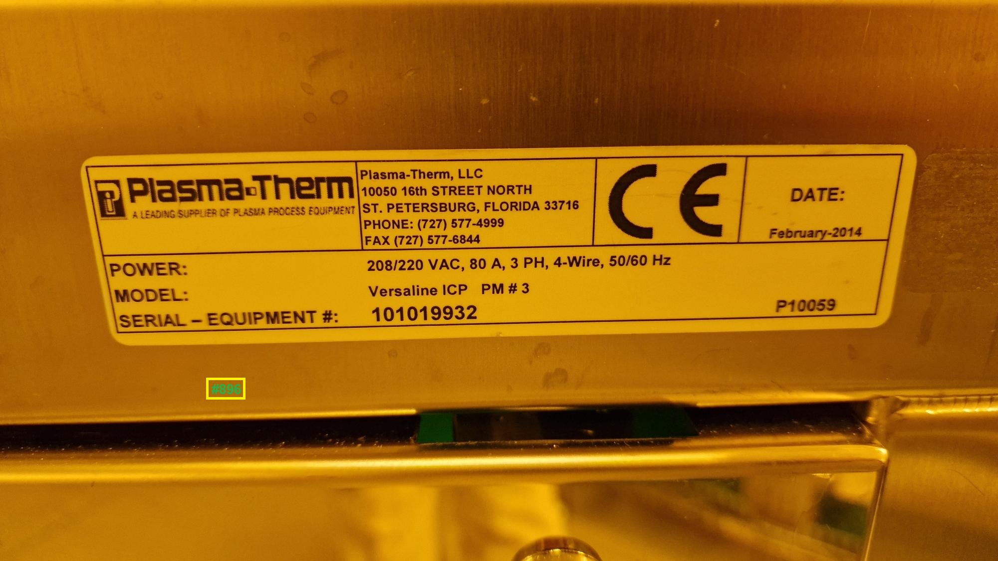 Used 2016 Plasmatherm Versaline ICP Dry Etching System (2 Systems / 5 Process Chambers / 150mm)
